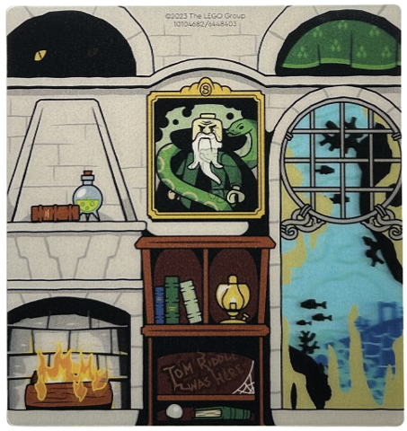 Plastic 3D Backdrop with Slytherin Common Room Pattern