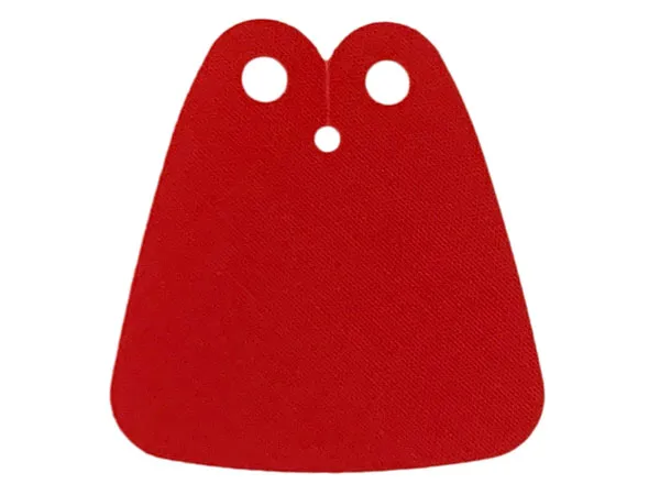 Minifigure Cape Cloth, Short, Rounded Corners on Top and Bottom - Traditional Starched Fabric - 3.5cm Height