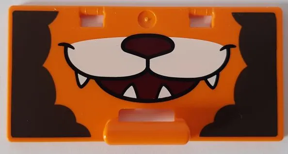 Duplo Container Box 2 x 4 x 2 Door with Handle with Smiling Lion Pattern