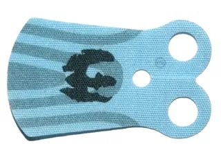 Minifigure Armor Pauldron Cloth, Long Rounded with SW Mandalorian Pattern