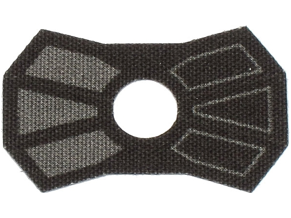 Minifigure Armor Pauldron Cloth with Single Hole with Dark Bluish Gray Panels Pattern