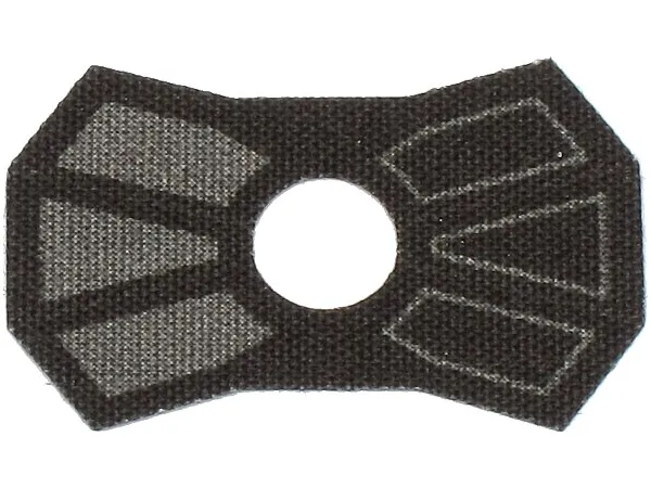 Minifigure Armor Pauldron Cloth with Single Hole with Dark Bluish Gray Panels Pattern
