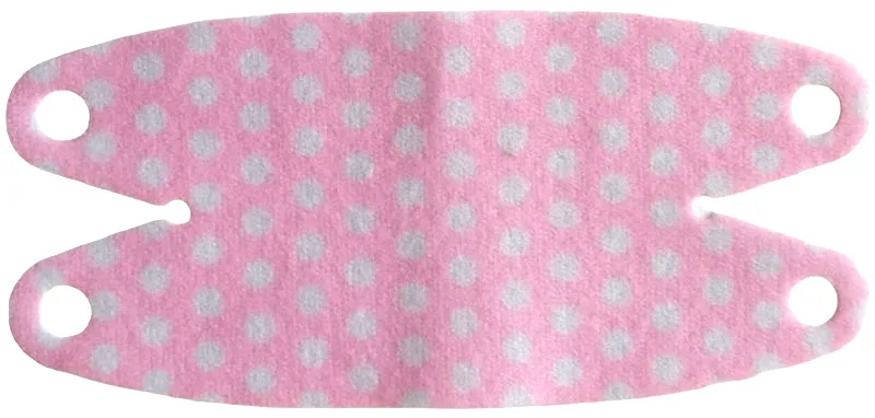 Cloth Hammock Oval 10 x 5 with Notches on Both Ends with Dots on Bright Pink Background Pattern