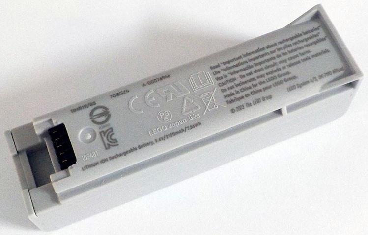 Electric Rechargeable Battery 3.6V / 2100mAh / 7.56 Wh - without Pin Holes to Secure Battery