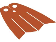 Minifigure Cape Cloth, 4 Scalloped Strips - Traditional Starched Fabric