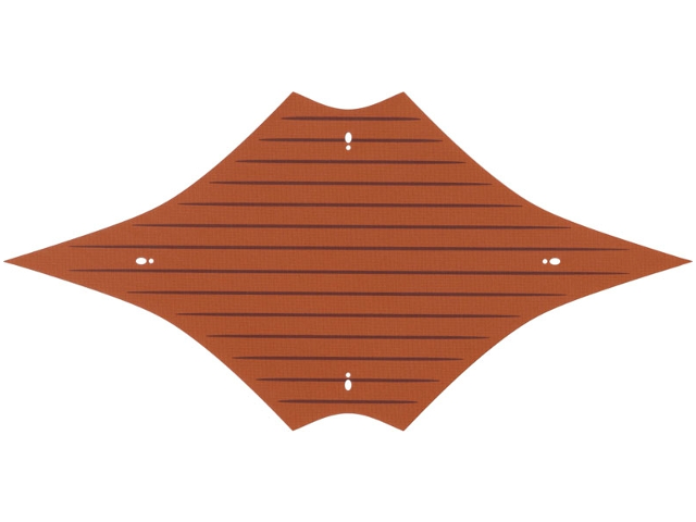 Cloth Sail 44 x 22 Jabba's Sail Barge with Dark Brown Lines Pattern
