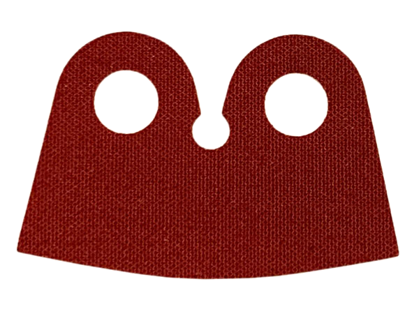 Minifigure Cape Cloth, High Rounded Narrow Collar, Straight Sides - Traditional Starched Fabric