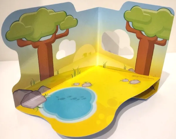 Paper Cardboard Backdrop for Set 10971 - Duplo African Scenery