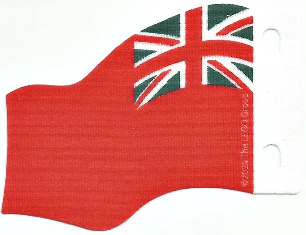 Cloth Flag 7 x 6 Wave with United Kingdom Red Ensign Pattern