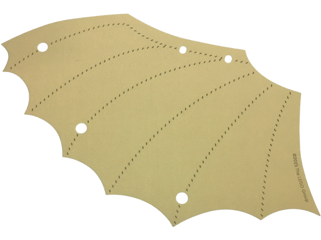 Cloth Wing 19 x 14 1/2 Left with Dark Tan Stitching Pattern