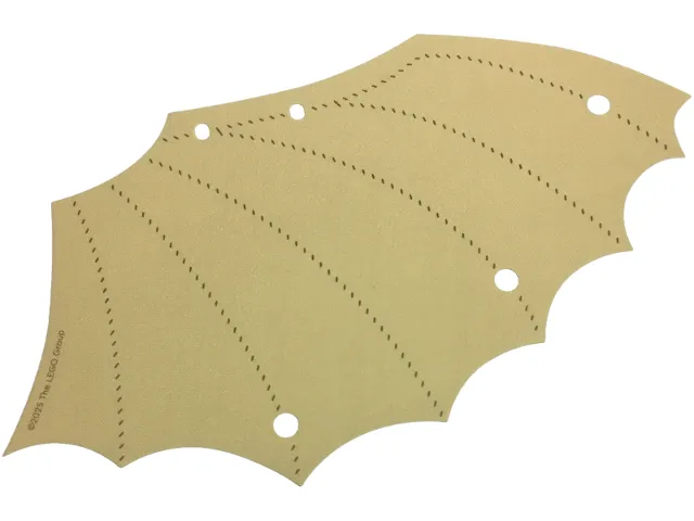 Cloth Wing 19 x 14 1/2 Right with Dark Tan Stitching Pattern