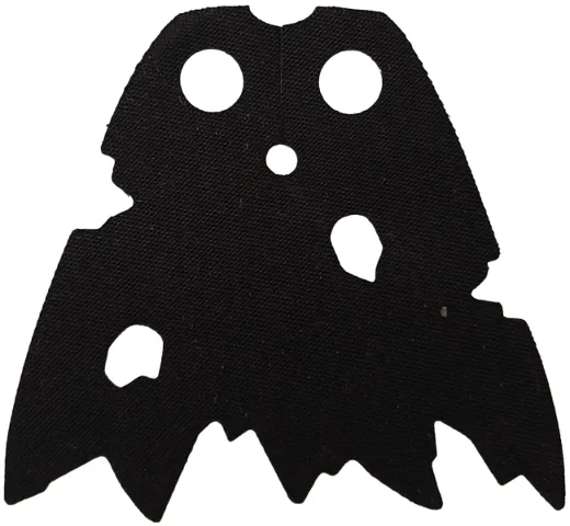 Minifigure Cape Cloth, Holes and Tattered Edges - Traditional Starched Fabric, Curved Top Notch