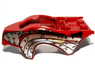 Flywheel Fairing Bird Raptor Shape with Silver Armor Plating Pattern