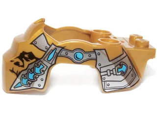 Flywheel Fairing Gorilla Shape with Silver Scaled Armor Pattern