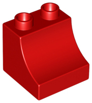 Duplo, Brick 2 x 2 x 1 1/2 Arch Inverted