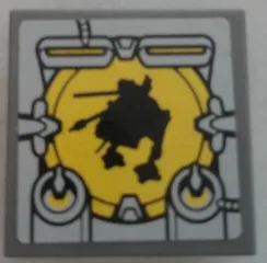 Tile, Modified 2 x 2 Inverted with AT-AP Silhouette Pattern (Sticker) - Set 75042