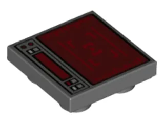 Tile, Modified 2 x 2 Inverted with SW First Order Heavy Assault Walker Target Monitor Pattern