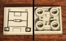 Tile, Modified 2 x 2 Inverted with SW Machine Panel Pattern (Sticker) - Set 75244