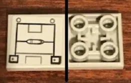Tile, Modified 2 x 2 Inverted with SW Machine Panel Pattern (Sticker) - Set 75244