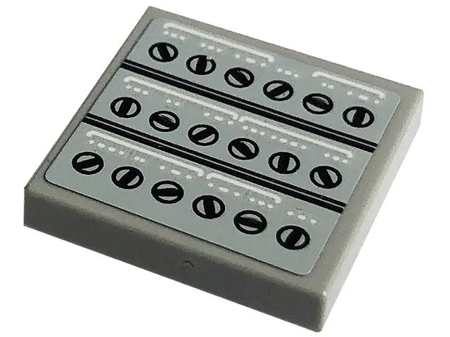 Tile, Modified 2 x 2 Inverted with Black Dots Pattern (Sticker) - Set 10266