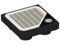 Tile, Modified 2 x 2 Inverted with Super Mario Scanner Code Coin Pattern (Sticker) - Set 71397