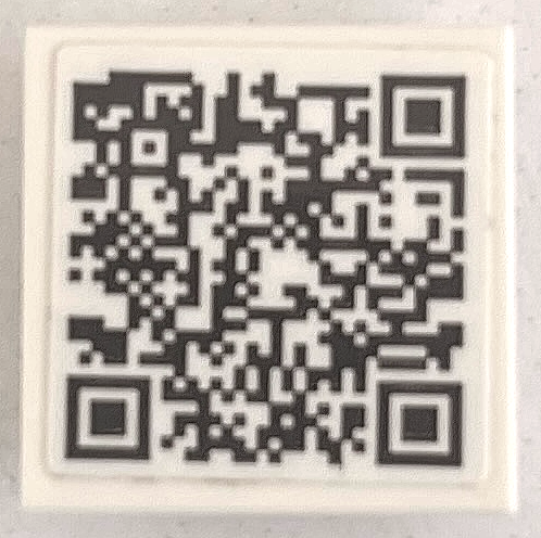 Tile, Modified 2 x 2 Inverted with Black QR Code Pattern (Sticker) - Set 75581