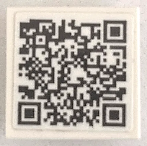 Tile, Modified 2 x 2 Inverted with Black QR Code Pattern (Sticker) - Set 75581