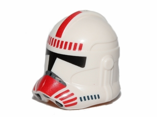 Minifigure, Headgear Helmet SW Clone Trooper (Phase 2) with Red Shock Trooper Pattern