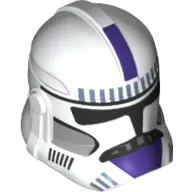 Minifigure, Headgear Helmet SW Clone Trooper (Phase 2) with Dark Purple 187th Legion Pattern