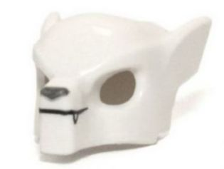 Minifigure, Headgear Mask Wolf with Fangs and Gray Nose Pattern