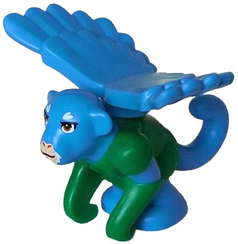 Flying Monkey with Green Armor with Dark Azure Wings