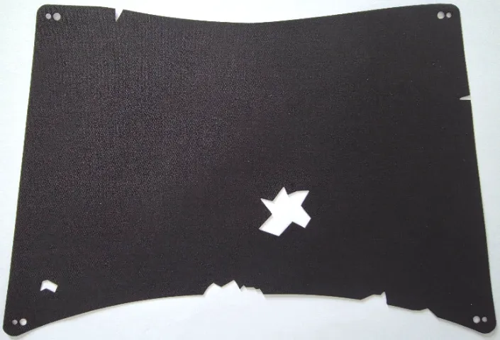 Cloth Sail 31 x 20 1/2 with 2 Tattered Holes