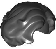 Minifigure, Hair Female Short, Wavy with Side Part