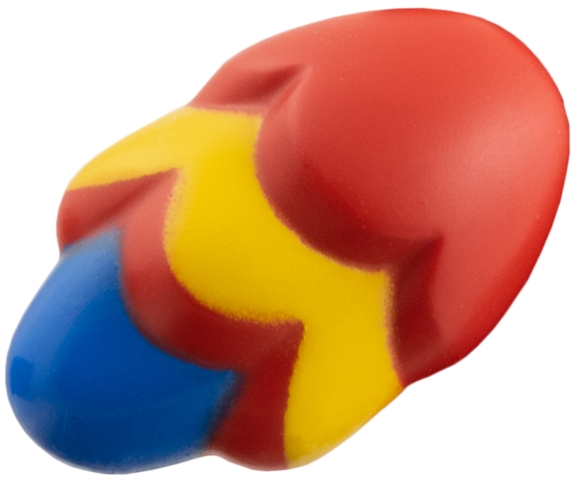 Arm Bird Wing with Yellow and Blue Feathers Pattern