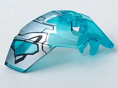 Hero Factory Helmet Visor with Clip with Face Guard Pattern Type 3