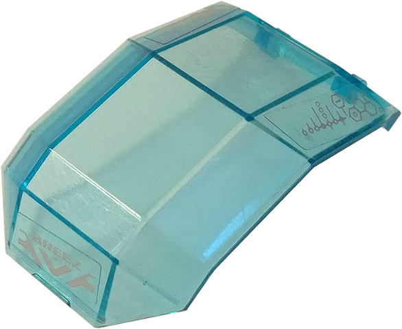 Windscreen 4 x 4 x 4 2/3 with Bar Handle with Silver Chevron, Targets and 'BREEZ' Pattern (Stickers) - Set 44027