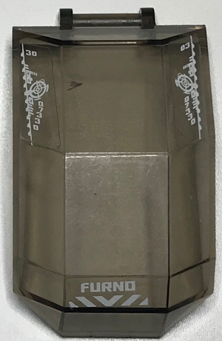 Windscreen 4 x 4 x 4 2/3 with Bar Handle with White Chevron, Targets, 'FURNO' and '07330' Pattern (Stickers) - Set 44018