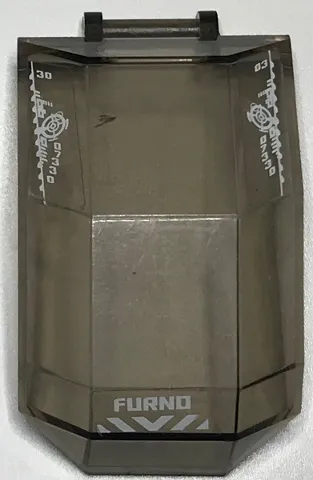 Windscreen 4 x 4 x 4 2/3 with Bar Handle with White Chevron, Targets, 'FURNO' and '07330' Pattern (Stickers) - Set 44018