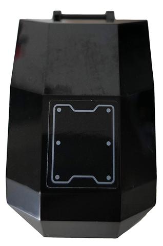 Windscreen 4 x 4 x 4 2/3 with Bar Handle with Hull Plate and 6 Rivets Pattern (Sticker) - Set 76159