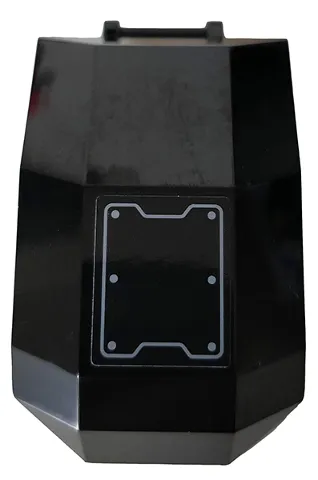 Windscreen 4 x 4 x 4 2/3 with Bar Handle with Hull Plate and 6 Rivets Pattern (Sticker) - Set 76159