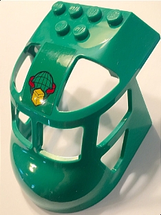 Aircraft Fuselage Forward Top Curved 6 x 8 x 4 with Box and Arrows and Globe Pattern on Top (Sticker) - Set 60101