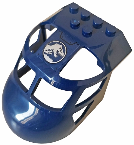 Aircraft Fuselage Forward Top Curved 6 x 8 x 4 with Jurassic World Logo Pattern (Sticker) - Set 75928