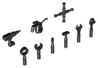 Minifigure, Utensil Tools, 9 in Bag (Multipack)