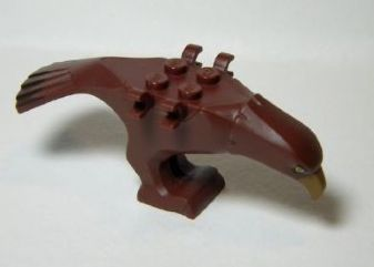 Eagle Body with Beak, Eyes and Dark Brown Tail Feathers Pattern