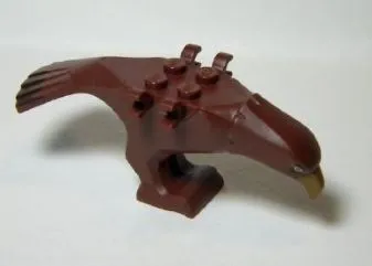 Eagle Body with Beak, Eyes and Dark Brown Tail Feathers Pattern