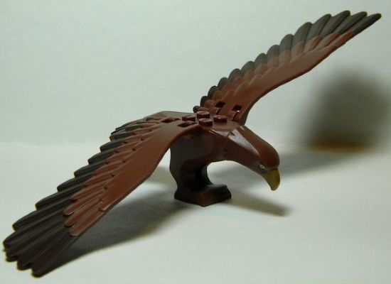Eagle, Movable Wings, Dark Brown Tail Feathers (Gwaihir)