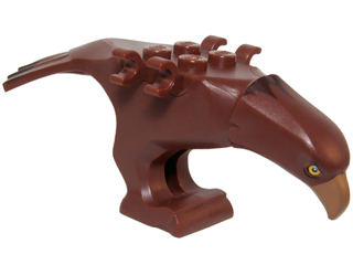 Eagle Body with Beak, Eyes and Dark Brown Head and Tail Feathers Pattern