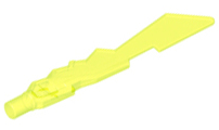Minifigure, Weapon Sword Blade with Jagged Edges and Bar End