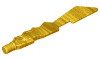Minifigure, Weapon Sword Blade with Jagged Edges and Bar End