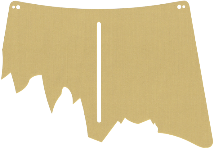 Cloth Sail 24 x 16 Tattered with Vertical Slit (Main Sail)